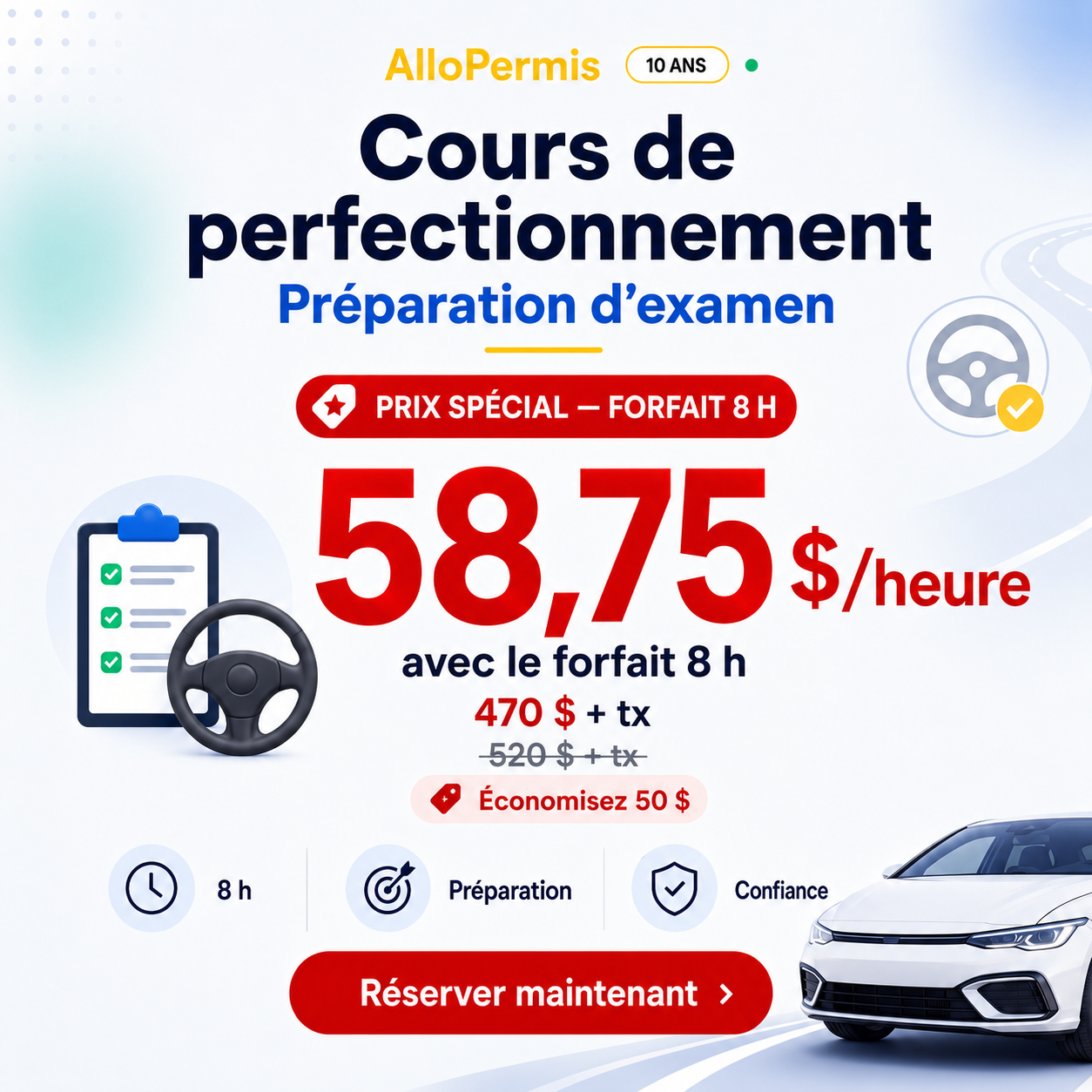 Leçons de conduite à Montréal
