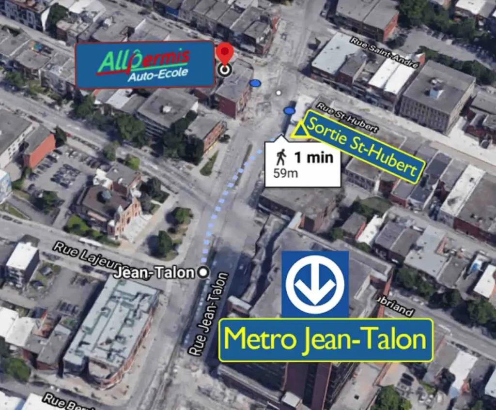 auto-école proche du métro Jean-Talon Montréal